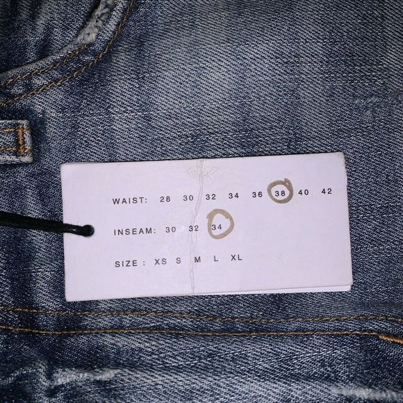 NWT Golden Denim Jeans: Snake and Roses W38 L34 - Picture 7 of 7